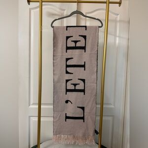H&M Pink & Black/Gray oversized scarf